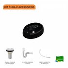 Kit Cuba Ov39 C/válvula 1 Polegada E Sifão Pvc E Flexível Com