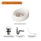 Kit Cuba Ov39 C/válvula Click 1''g + Sifão Cromado + Flexível