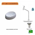 Kit Cuba Ov39 Com Torneira Link 1062 Metal E Válvula 1 Polega