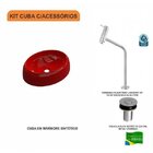 Kit Cuba Ov39 Com Torneira Link 1062 Metal E Válvula Click 1