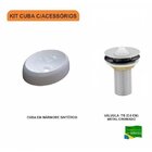 Kit Cuba Ov39 Com Válvula Metal 1 Polegada Compace Branca