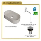 Kit Cuba Ov42 Laila Com Torneira Link 1062 E Válvula Botão Be