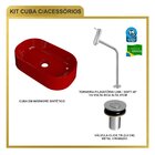 Kit Cuba Ov42 Laila Com Torneira Link 1062 E Válvula Botão Ve
