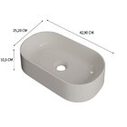 Kit Cuba Ov42 Laila Com Válvula Botão Bege