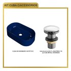 Kit Cuba Ov42 Laila Com Válvula Click Azul Escuro