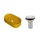 Kit Cuba Ov42 Laila Com Válvula Metal Amarelo