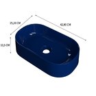 Kit Cuba Ov42 Laila Com Válvula Metal Azul Escuro