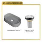Kit Cuba Ov42 Laila Com Válvula Metal Cinza