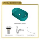 Kit Cuba Ov42 Laila Com Válvula Metal E Sifão Com Flexível Az