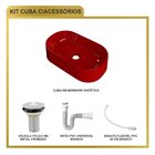 Kit Cuba Ov42 Laila Com Válvula Metal E Sifão Com Flexível Ve