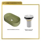 Kit Cuba Ov42 Laila Com Válvula Metal Verde Acqua