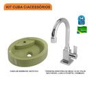 Kit Cuba Ov43 C/torneira Luxo 1195 Metal 1/4 Volta