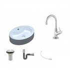 Kit Cuba Ov43 Com Torneira 1198 Metal E Válvula 1 Polegada E