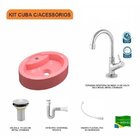 Kit Cuba Ov43 Com Torneira 1198 Metal E Válvula 1 Polegada E