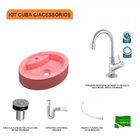 Kit Cuba Ov43 Com Torneira 1198 Metal E Válvula Click 1 Poleg