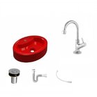 Kit Cuba Ov43 Com Torneira 1198 Metal E Válvula Click 1 Poleg