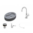 Kit Cuba Ov43 Com Torneira 1198 Metal E Válvula Click 1 Poleg