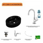 Kit Cuba Ov43 Com Torneira 1198 Metal E Válvula Click 1 Poleg