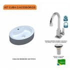 Kit Cuba Ov43 Com Torneira Luxo 1195 E Válvula 1 Polegada Com