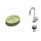 Kit Cuba Ov43 Com Torneira Luxo 1195 E Válvula Click 1 Polega