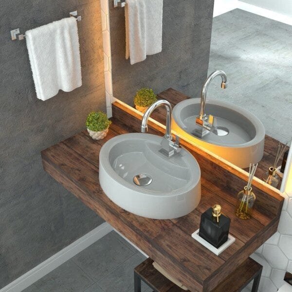 Kit Cuba Ov43 Com Torneira Luxo 1195 Metal E Válvula Click 1