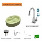 Kit Cuba Ov43 Com Torneira Luxo 1195 Metal E Válvula Click 1
