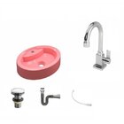 Kit Cuba Ov43 Com Torneira Luxo 1195 Metal E Válvula Click 1