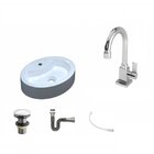 Kit Cuba Ov43 Com Torneira Luxo 1195 Metal E Válvula Click 1