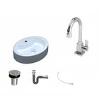 Kit Cuba Ov43 Com Torneira Luxo 1195 Metal E Válvula Click 1