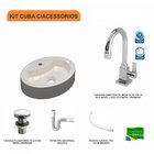 Kit Cuba Ov43 Com Torneira Luxo 1195 Metal E Válvula Click 1