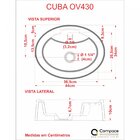 Kit Cuba Ov43 Com Válvula 1 Polegada E Sifão Pvc E Flexível C