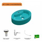 Kit Cuba Ov43 Com Válvula 1 Polegada E Sifão Pvc E Flexível C