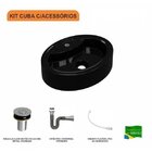 Kit Cuba Ov43 Com Válvula Click 1 Polegada B E Sifão Cromado