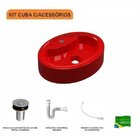 Kit Cuba Ov43 Com Válvula Click 1 Polegada B E Sifão Pvc E Fl