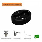 Kit Cuba Ov43 Com Válvula Click 1 Polegada G E Sifão Cromado