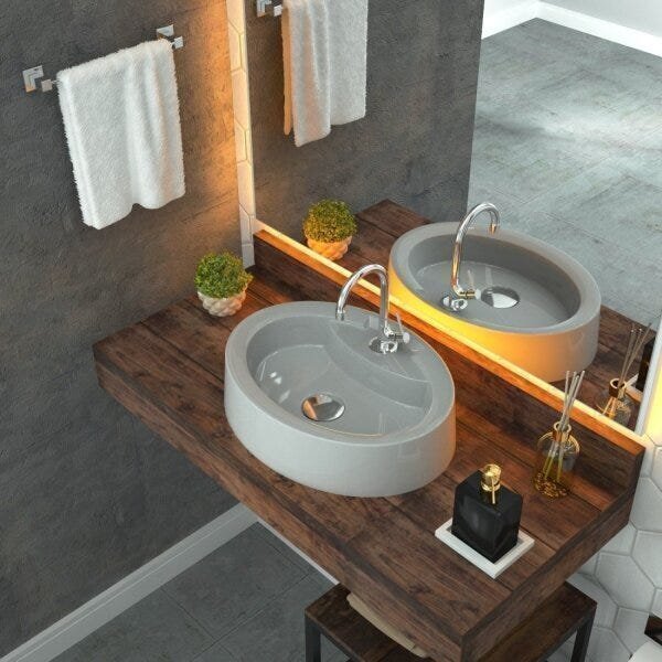 Kit Cuba Ov43 Com Válvula Click 1 Polegada G E Sifão Cromado