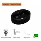 Kit Cuba Ov43 Com Válvula Click 1 Polegada G E Sifão Pvc E Fl