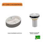Kit Cuba Ov43 Com Válvula Metal 1 Polegada Compace Bege