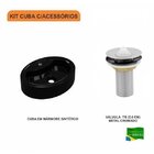 Kit Cuba Ov43 Com Válvula Metal 1 Polegada Compace Preto