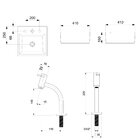 Kit Cuba Para Banheiro Com Torneira Bica Baixa Loft Q1 New In