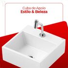 Kit Cuba Para Banheiro Com Torneira Bica Baixa Loft Q1 New In