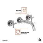 Kit Cuba Para Banheiro Retangular Slim Cerâmica Fluorita E To