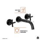 Kit Cuba Para Banheiro Retangular Slim Cerâmica Fluorita E To