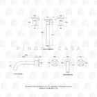 Kit Cuba Para Banheiro Retangular Slim Cerâmica Fluorita E To