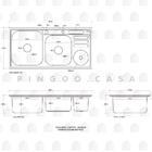 Kit Cuba Para Cozinha Aço Inox 304 Com Acessórios Caiapós E T