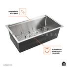 Kit Cuba Para Cozinha Com Acessórios Jarauara E Torneira Mist