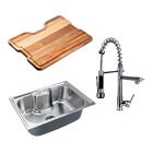 Kit Cuba Para Cozinha E Tábua De Apoio Nawá + Misturador Muni