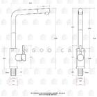 Kit Cuba Para Cozinha Terena 58 Cm E Torneira Misturador Mono