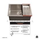 Kit Cuba Para Cozinha Terena 58 Cm E Torneira Misturador Mono