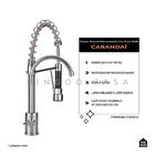 Kit Cuba Para Cozinha Terena 74 Cm E Torneira Misturador Mono